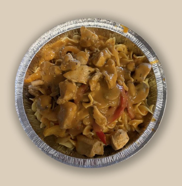 Poulet stroganoff