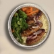 Saucisses merguez, riz et légumes